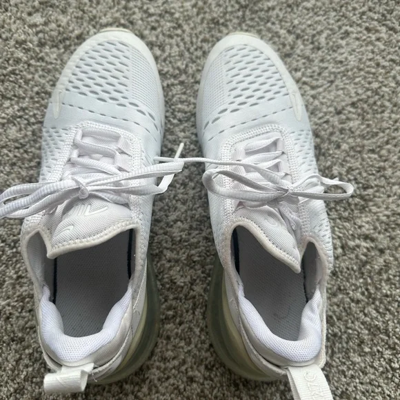 Nike Air Max 270 White big kid size 6, women’s size 7.5 - Picture 2 of 4